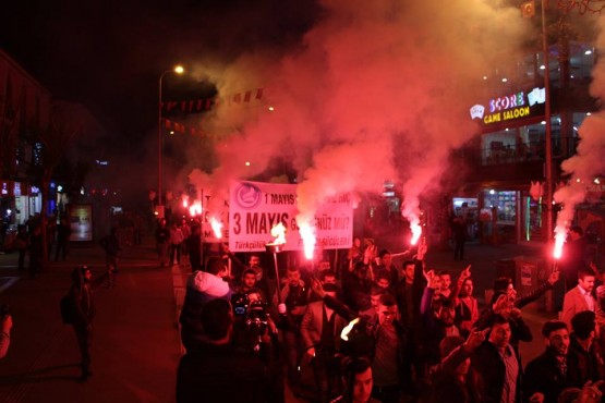 3 Mayıs Türkçülük Günü'nde Mehter Takımı ve meşaleler ile yüründü!