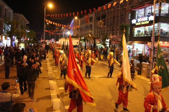 3 Mayıs Türkçülük Günü'nde Mehter Takımı ve meşaleler ile yüründü!