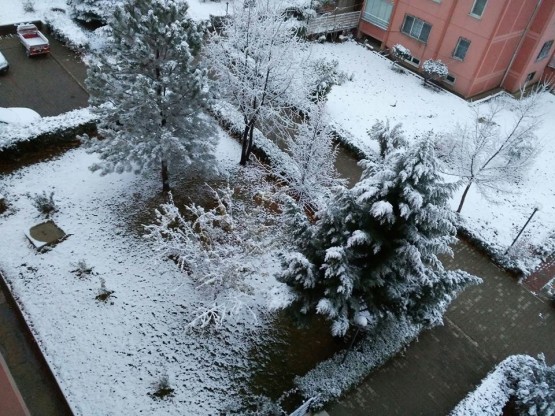 Uşak'a 2017 yılının ilk karı yağdı! Uşak'tan kar manzaraları!