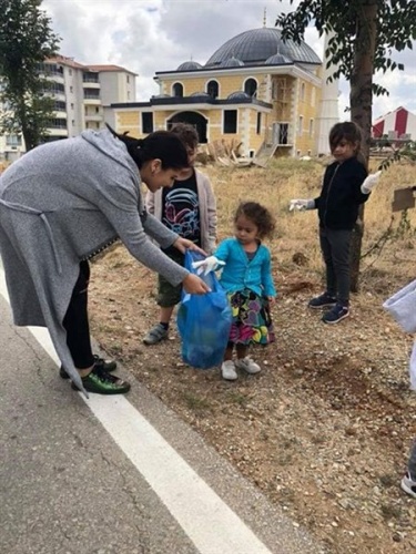 Anaokulu öğrencilerinden yaşanılabilir bir Türkiye için daha güzel temiz günler etkinliği