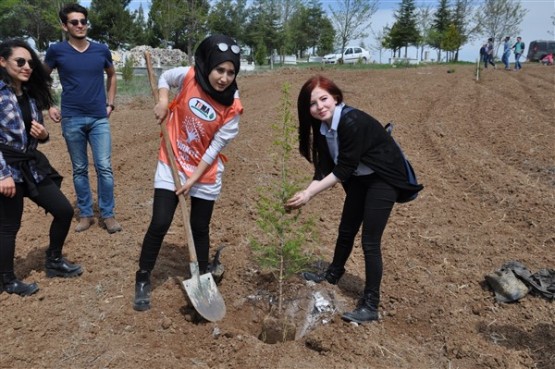 Yeşil Bir Uşak İçin TEMA Gönüllüleri Fidan Dikti!