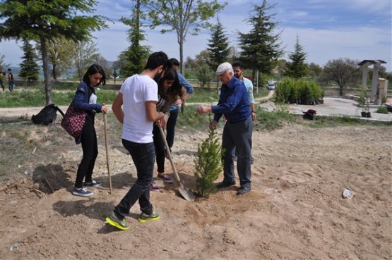 Yeşil Bir Uşak İçin TEMA Gönüllüleri Fidan Dikti!