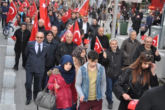 Uşak'ta Çanakkale Şehitleri Böyle Hep Birlikte Omuz Omuza Anıldı