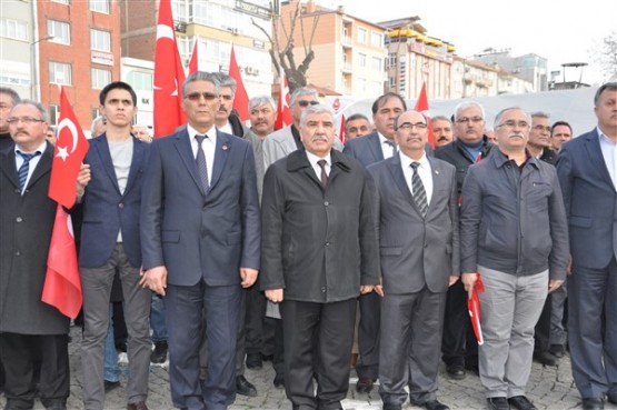 Uşak'ta Çanakkale Şehitleri Böyle Hep Birlikte Omuz Omuza Anıldı