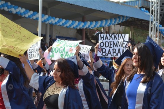 Uşak Üniversitesi 2016 Mezuniyet Kep Atma Töreni