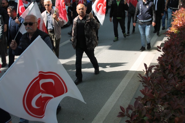 Uşak'ta siyasi partilerin düzenlediği yürüyüşleri sizler için görüntüledik!