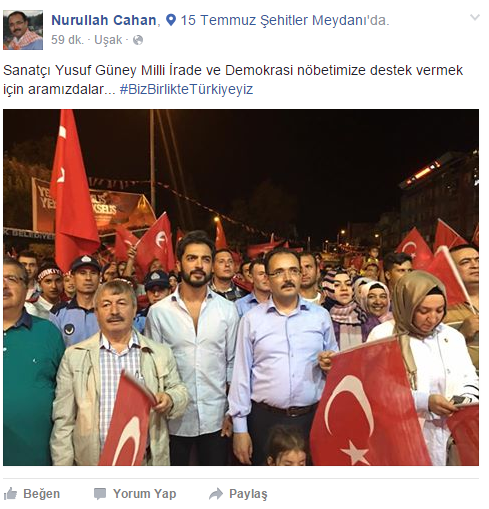 Uşak şehidine yasta; AKP'liler oyunda, oynaşta!