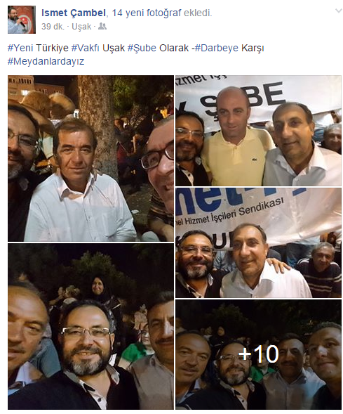 Uşak şehidine yasta; AKP'liler oyunda, oynaşta!