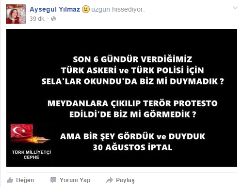 Uşak şehidine yasta; AKP'liler oyunda, oynaşta!