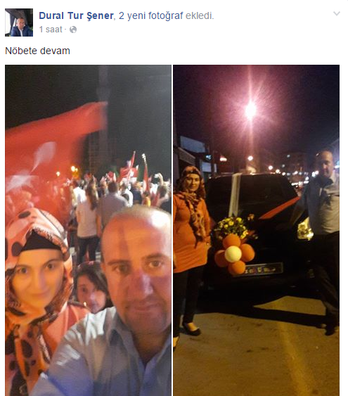 Uşak şehidine yasta; AKP'liler oyunda, oynaşta!