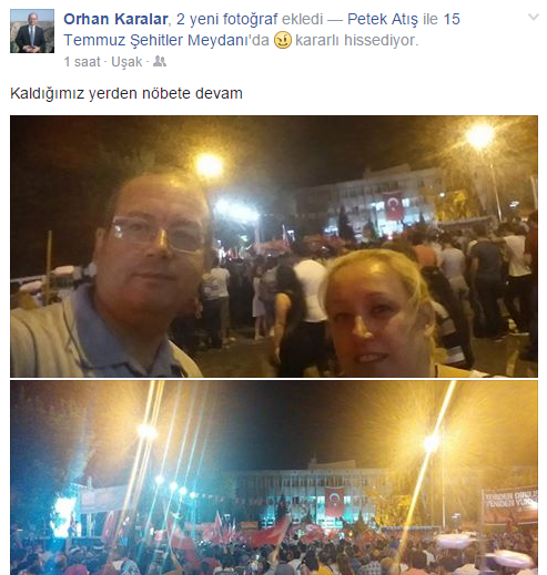 Uşak şehidine yasta; AKP'liler oyunda, oynaşta!