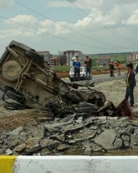 Uşak'ta feci kaza!