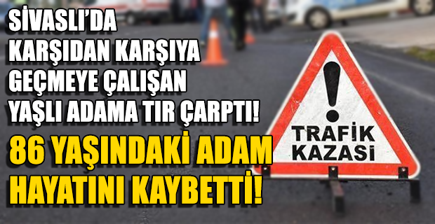 Tırın Çarptığı Yaşlı Adam Feci Şekilde Can Verdi!