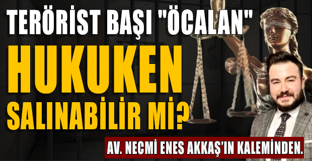 TERÖRİST BAŞI "ÖCALAN" HUKUKEN SALINABİLİR Mİ?