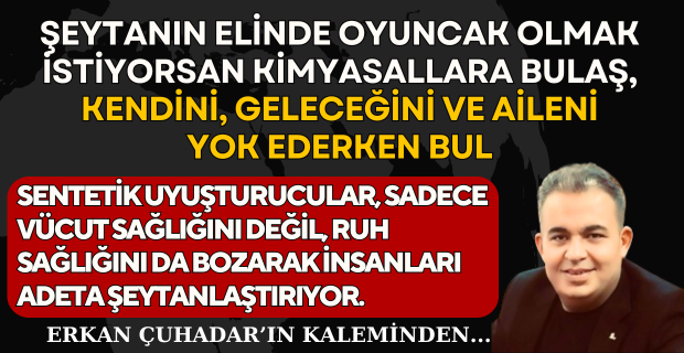 Kendini sentetikten kurtaramayan dünyayı kurtaracağını sanıyor, Mesih'im diyor emir alıyor şeytanından