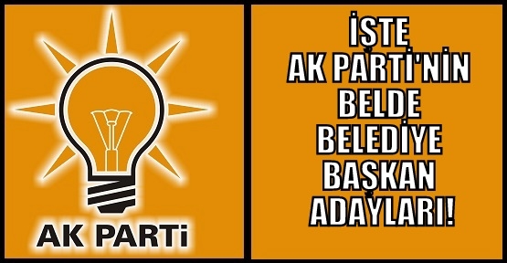 Ak Parti, Uşak'ta Belde Belediye Başkan Adaylarını Belirledi!