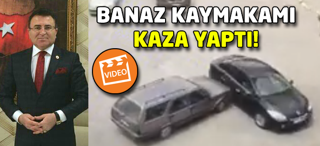 Banaz Kaymakamı Demiröz kaza geçirdi!