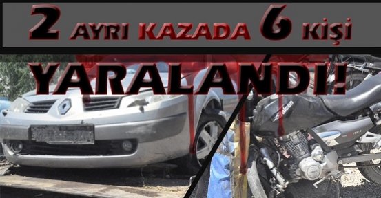 Bayram Yoğunluğu Trafik Kazalarınıda Beraberinde Getirdi! 6 Yaralı