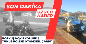 Uşak'ta Yunus Polise Otomobil Çarptı!