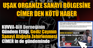 Çevre ve Şehircilik Bakanlığı Uşak OSB nin ensesinde, analiz sonuçları bekleniyor ve ne çıkacağı aşikar.