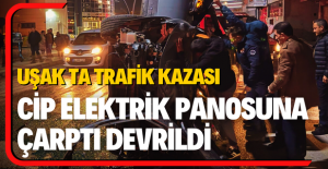 Uşak'ta Korkutan Kaza: Devrilen Otomobildeki 2 Kişi Yaralandı