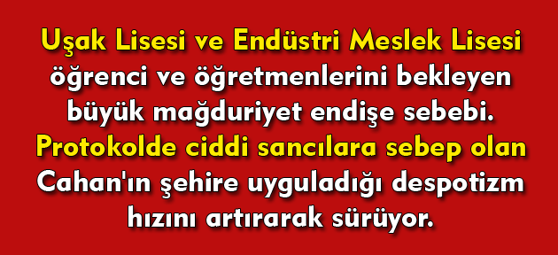 Uşak, tarihinde görülmemiş bir zulümle karşı karşıya, herkes çaresiz!