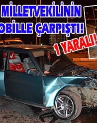 Kavşaktan Kontrolsüz Çıktı, Milletvekilinin Aracıyla Çarpıştı!